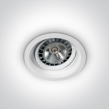 11110N/W biała wpuszczana oprawa typu downlight z oprawką G53 R111