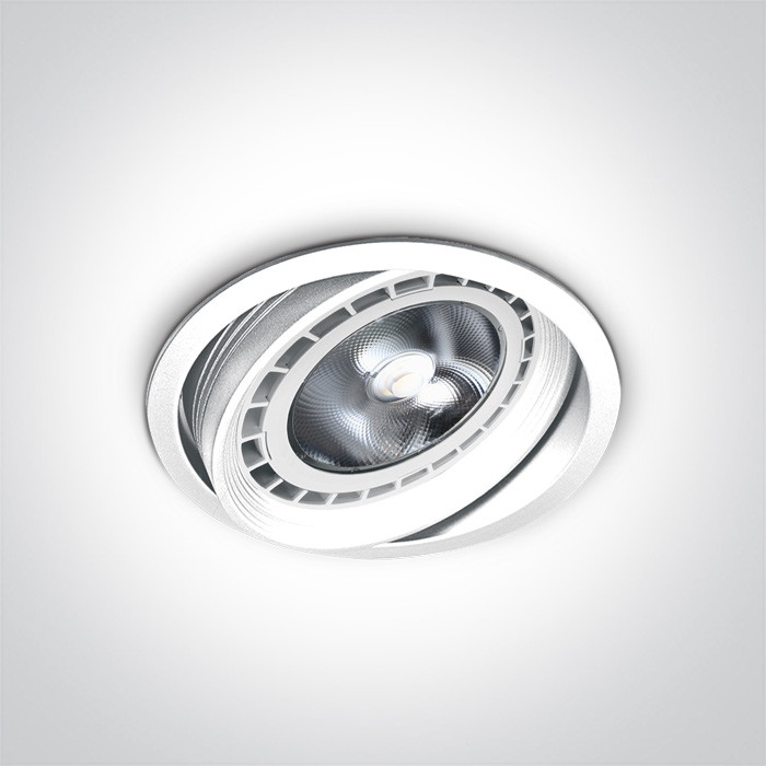 11110R/W biały downlight multi system z oprawką G53 R111