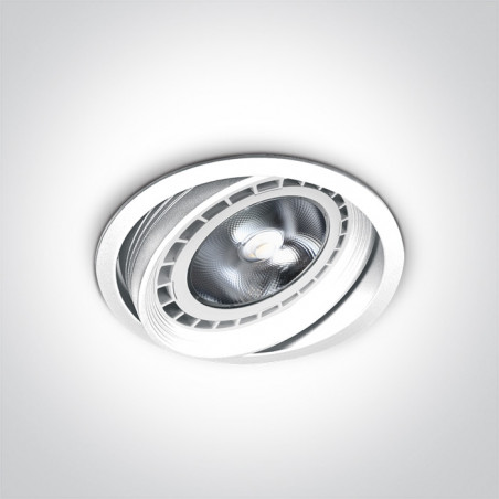 11110R/W biały downlight multi system z oprawką G53 R111