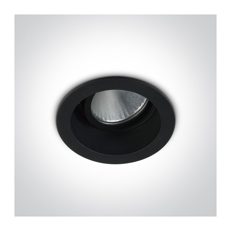 11112DL/B/W czarny wpust LED 3000K 12W dark light wymagany zasilacz 700mA