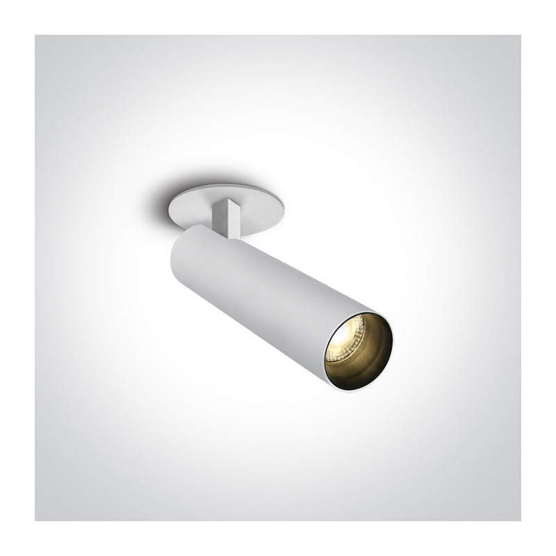 1111RA/W/W biały wpust z czarnym odbłyśnikiem COB LED 3000K 12W wymagany zasilacz o stałym napięciu 350mA