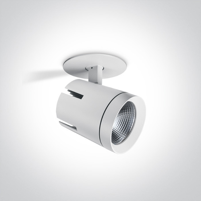 11140L/W/C biały downlight COB LED 4000K 40W nieściemnialny zasilacz LED w zestawie