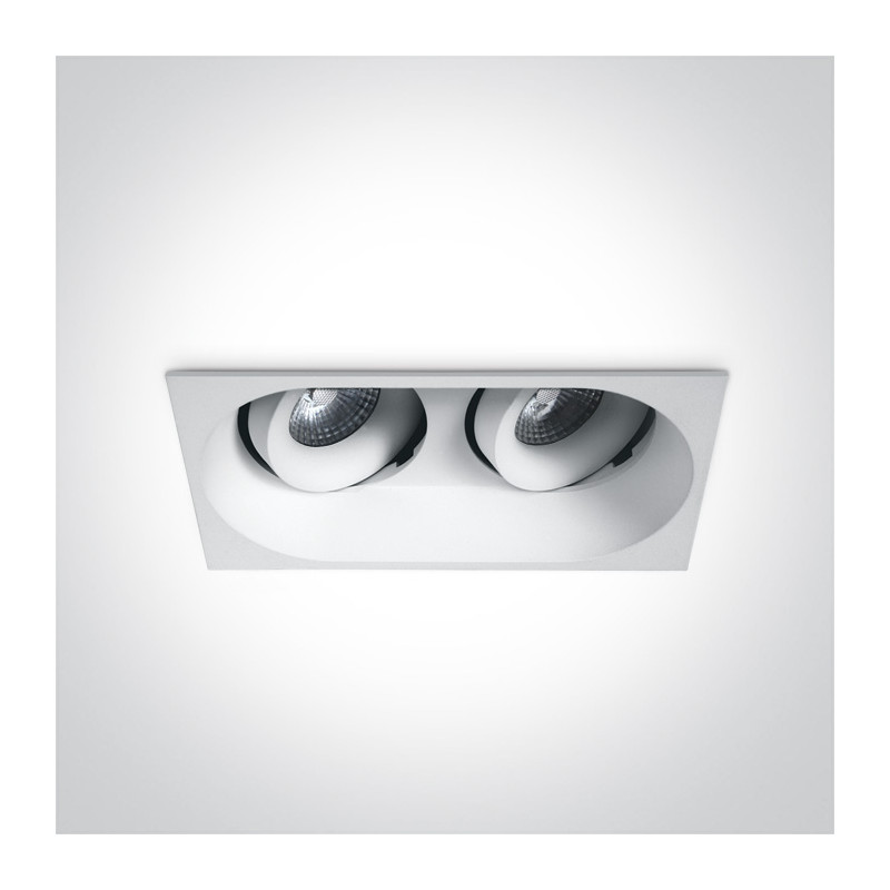 11207WD/W/W biały wpust LED IP54 3000K 2x7W dark light wymagany zasilacz 700mA