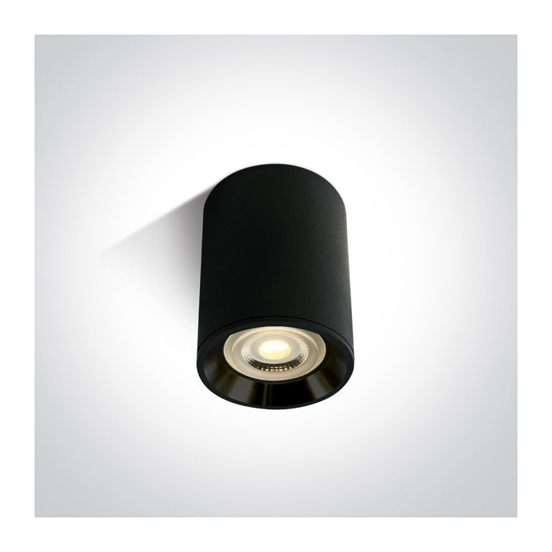 12105AL/B/B czarna sufitowa oprawa z oprawką GU10 MR16 10W