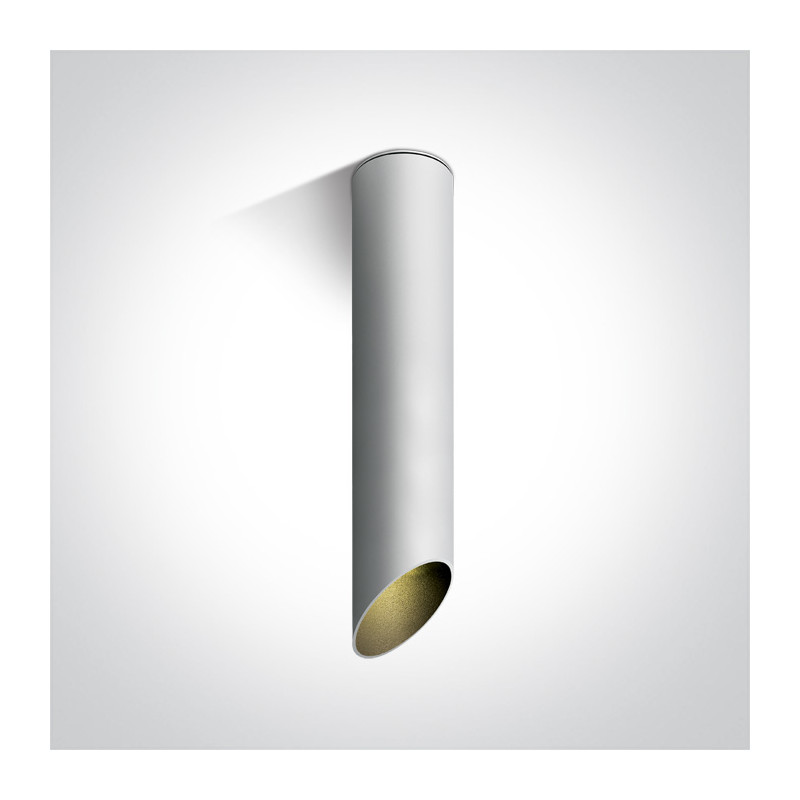 12105E2/W/B biała oprawa sufitowa z czarnym odbłyśnikiem i oprawką GU10 MR16 10W