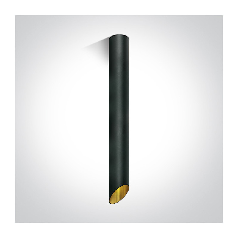 12105E3/B/GL czarna oprawa sufitowa ze złotym odbłyśnikiem i oprawką GU10 MR16 10W