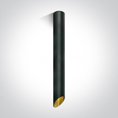 12105E3/B/GL czarna oprawa sufitowa ze złotym odbłyśnikiem i oprawką GU10 MR16 10W