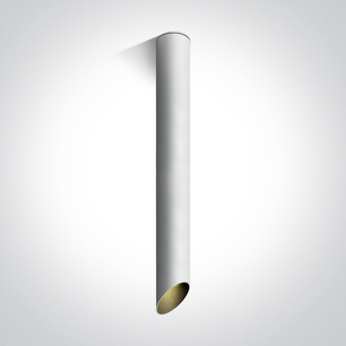 12105E3/W/B biała oprawa sufitowa z czarnym odbłyśnikiem i oprawką GU10 MR16 10W