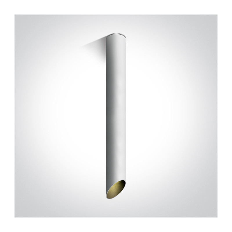 12105E3/W/B biała oprawa sufitowa z czarnym odbłyśnikiem i oprawką GU10 MR16 10W