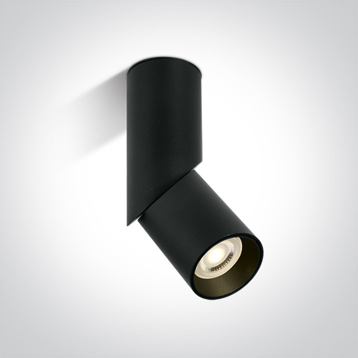 12105E4/B czarna regulowana oprawa sufitowa z oprawką GU10 10W dark light