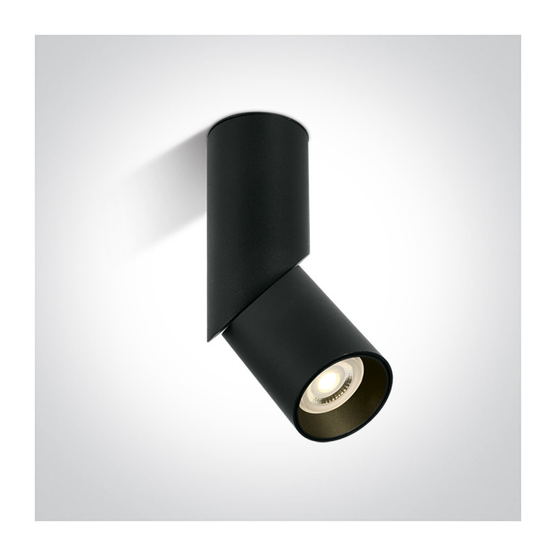 12105E4/B czarna regulowana oprawa sufitowa z oprawką GU10 10W dark light