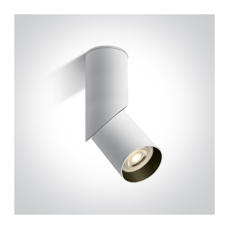 12105E4/W biała regulowana oprawa sufitowa z oprawką GU10 10W dark light