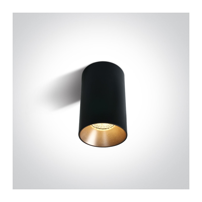 12105M/B czarna oprawa sufitowa  z oprawką GU10 MR16 10W odbłyśnik należy zamówić osobno