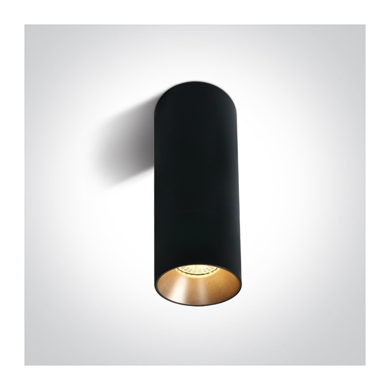 12105MA/B czarna oprawa sufitowa z oprawką GU10 MR16 10W odbłyśnik należy zamówić osobno