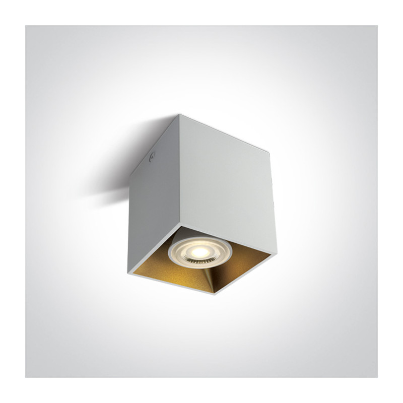 12105TA/W biała oprawa sufitowa z oprawką GU10 MR16 10W