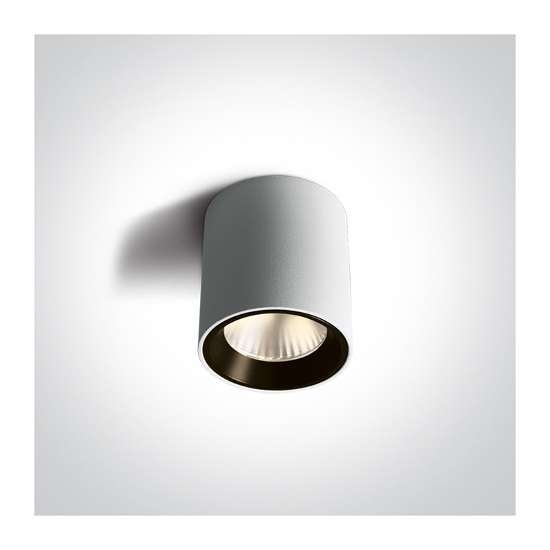 12107K/W/W biała oprawa sufitowa chill out AC LED 3000K 7W pierścień należy zamówić osobno