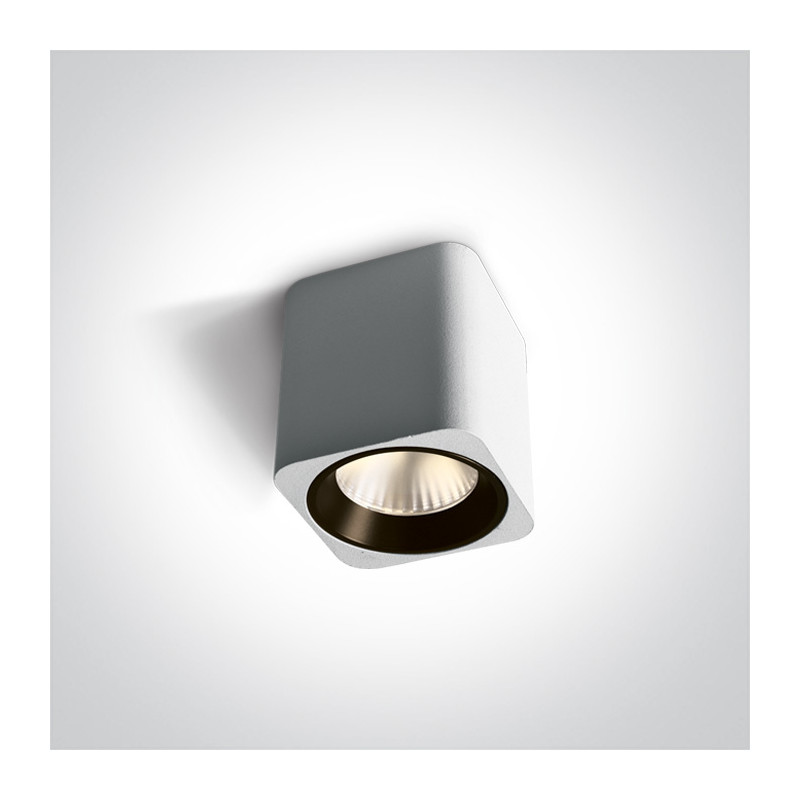 12107KA/W/W biała oprawa sufitowa chill out AC LED 3000K 7W pierścień należy zamówić osobno