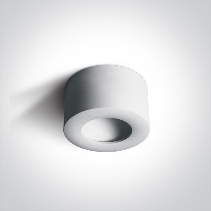 12108FD/W/W biały cylinder LED 3000K 8W hidden light nieściemnialny zasilacz LED w zestawie