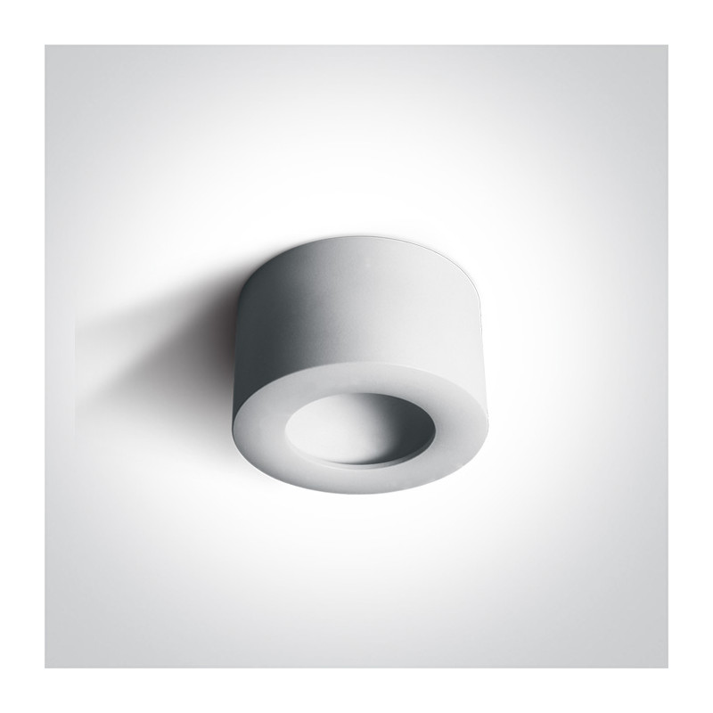 12108FD/W/W biały cylinder LED 3000K 8W hidden light nieściemnialny zasilacz LED w zestawie