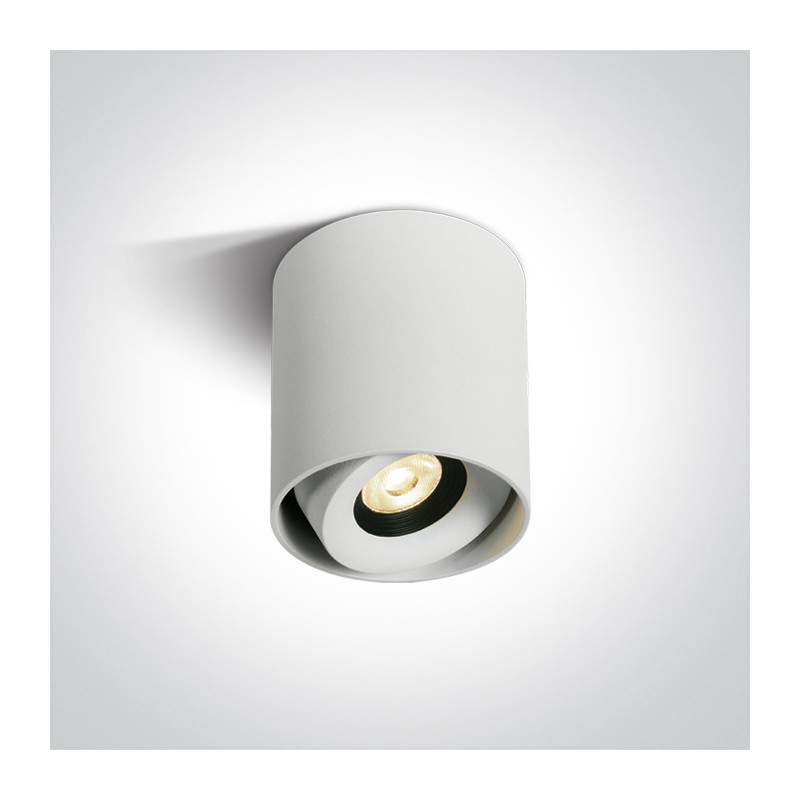 12108X/W/W biały cylinder COB LED 3000K zasilacz dimmm o stałym napięciu 350mA w komplecie