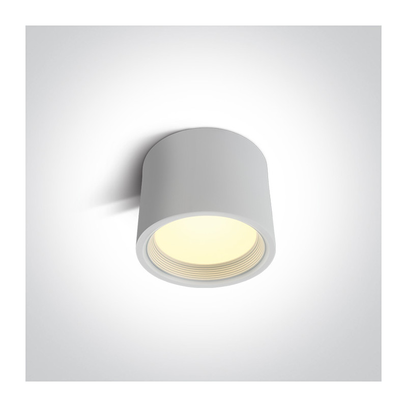 12115L/W/W biała oprawa sufitowa SMD LED 3000K 15W nieściemnialny zasilacz LED w komplecie