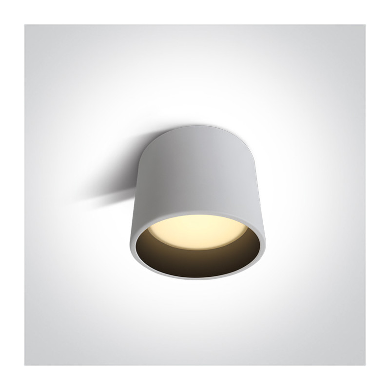 12115LD/W/W biała oprawa sufitowa SMD LED 3000K 15W nieściemnialny zasilacz LED w komplecie