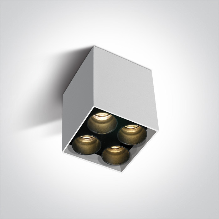 12406C/W/W biała oprawa sufitowa SMD LED 10W 3000K dark light zasilacz LED 700mA w zestawie