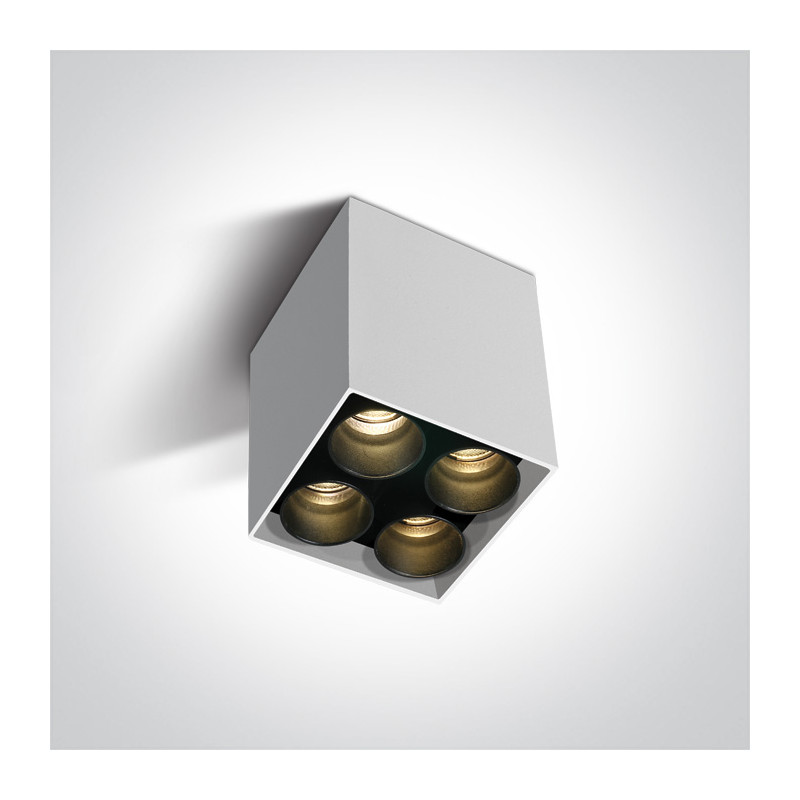 12406C/W/W biała oprawa sufitowa SMD LED 10W 3000K dark light zasilacz LED 700mA w zestawie