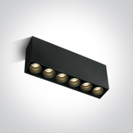 12606C/B/W czarna oprawa sufitowa SMD LED 15W 3000K dark light w zestawie z zasilaczem LED 700mA