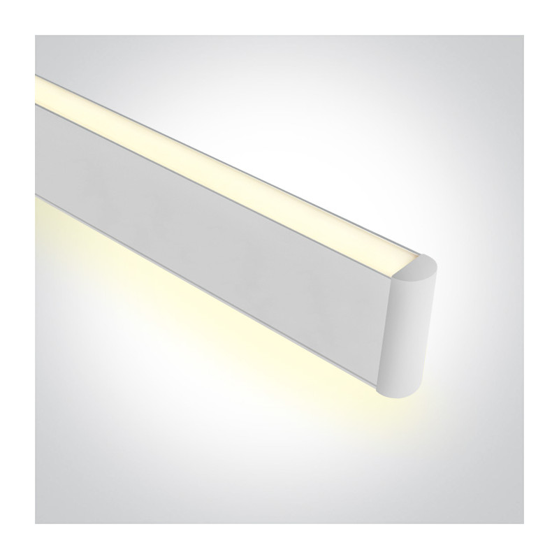 38140AU/W/W biała oprawa wisząca 40W 3000K + zawiesie 3m w komplecie zasilacz 900mA w zestawie