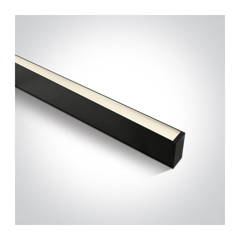 38150A/B/W czarna oprawa do montażu natynkowego lub podwieszanego UGR19 3000K 40W zasilacz 1000mA w zestawie