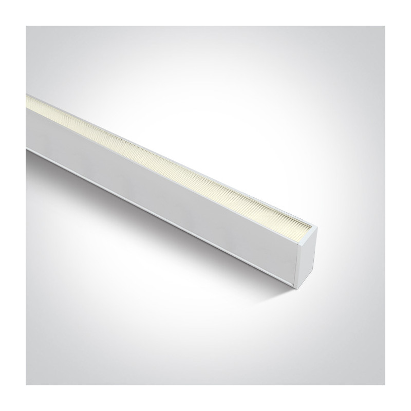 38150A/W/C biała oprawa do montażu natynkowego lub podwieszanego UGR19 4000K 40W zasilacz 1000mA w zestawie