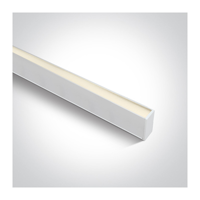 38150A/W/W biała oprawa do montażu natynkowego lub podwieszanego UGR19 3000K 40W zasilacz 1000mA w zestawie