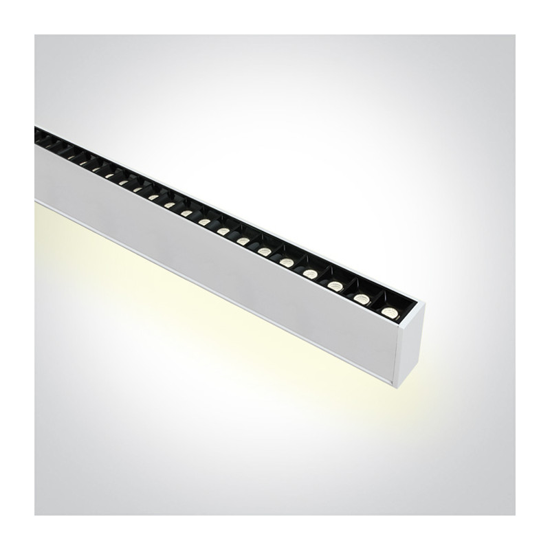 38150BU/W/C biała oprawa do montażu podwieszanego UGR17 4000K 40W z 48 punktami LED i mocą 20W zasilacz 1000mA + 500mA w zestawi