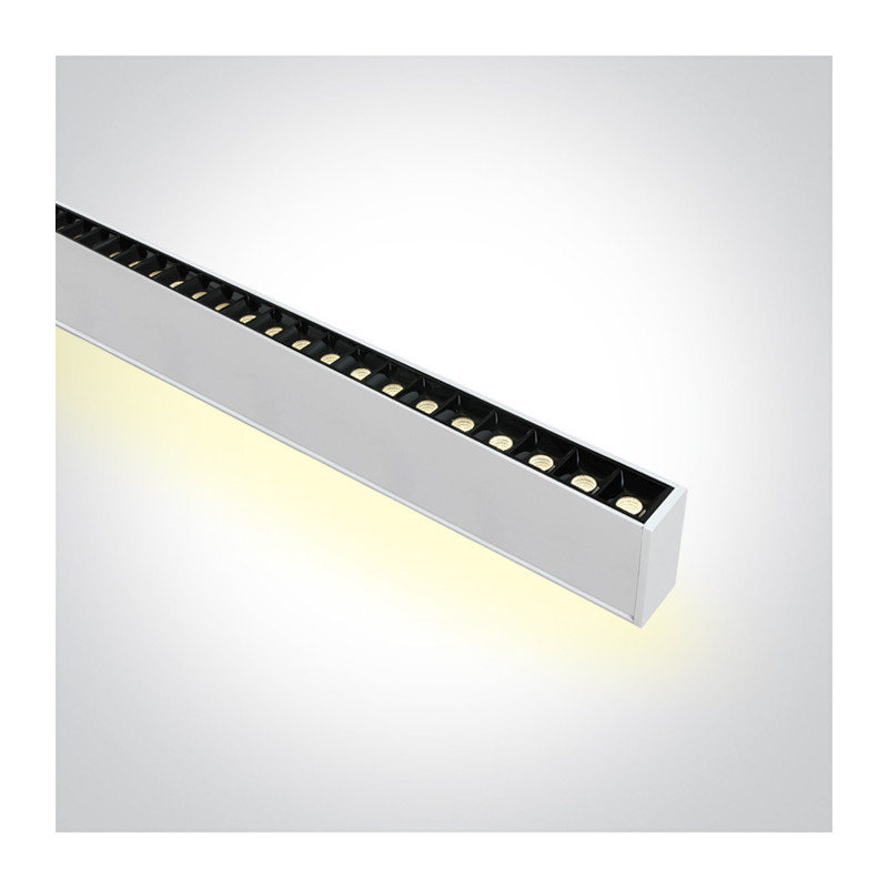 38150BU/W/W biała oprawa do montażu podwieszanego UGR17 3000K 40W z 48 punktami LED i mocą 20W zasilacz 1000mA + 500mA w zestawi