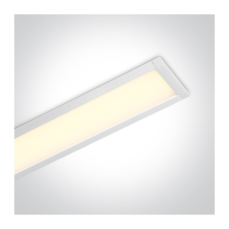 38150AR/W/W biała oprawa wpuszczana UGR19 3000K 40W + 4 klipsy mocujące, 4 złącza & 2 zaślepki możliwość podłączenia szeregowego