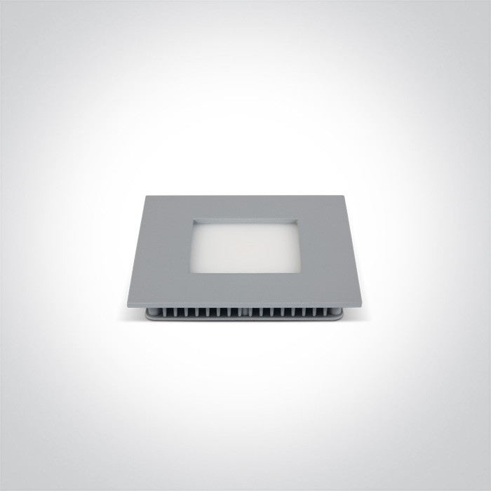 50108FA/G/W szary downlight LED IP40 3000K 8W nieściemnialny zasilacz LED 320mA w komplecie