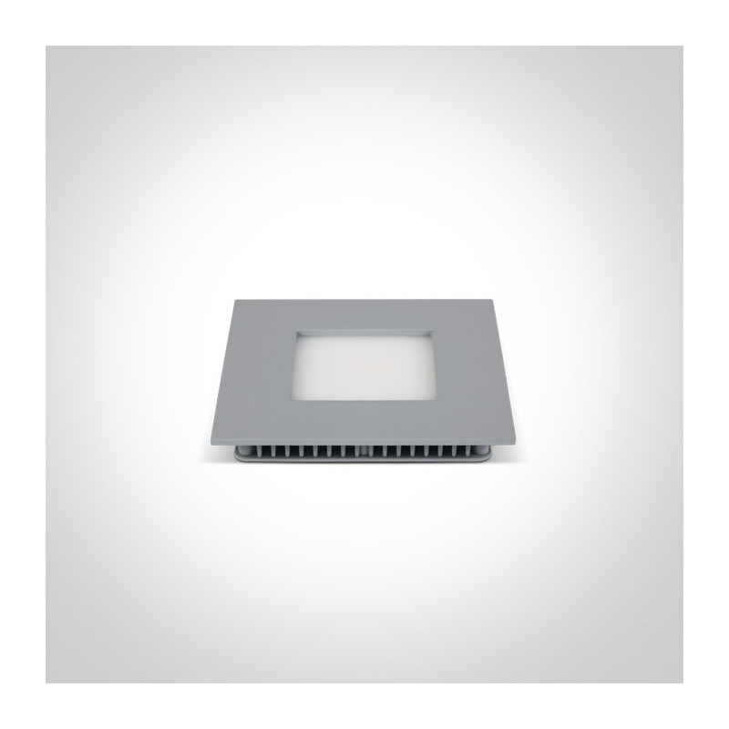 50108FA/G/W szary downlight LED IP40 3000K 8W nieściemnialny zasilacz LED 320mA w komplecie