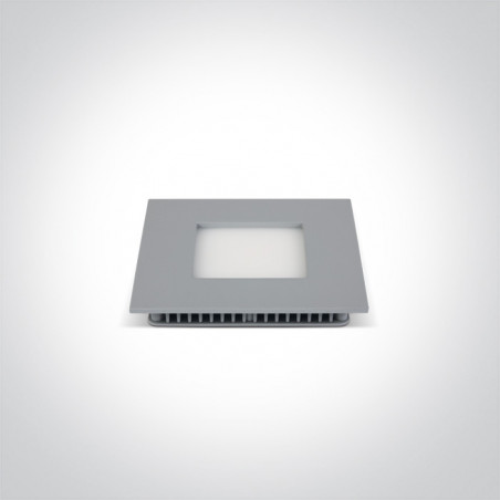 50108FA/G/W szary downlight LED IP40 3000K 8W nieściemnialny zasilacz LED 320mA w komplecie