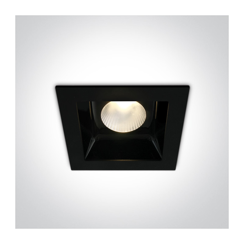 50120B/B/W czarny downlight LED 3000K 20W nieściemnialny zasilacz LED 500mA w zestawie