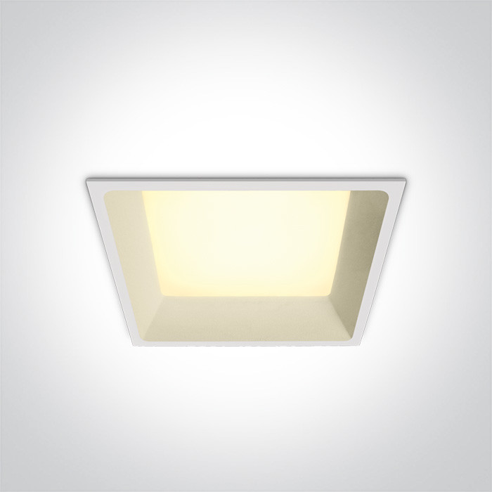 50122D/W/W biała oprawa typu downlight LED 3000K 22W dark light nieściemnialny zasilacz LED 500mA w zestawie