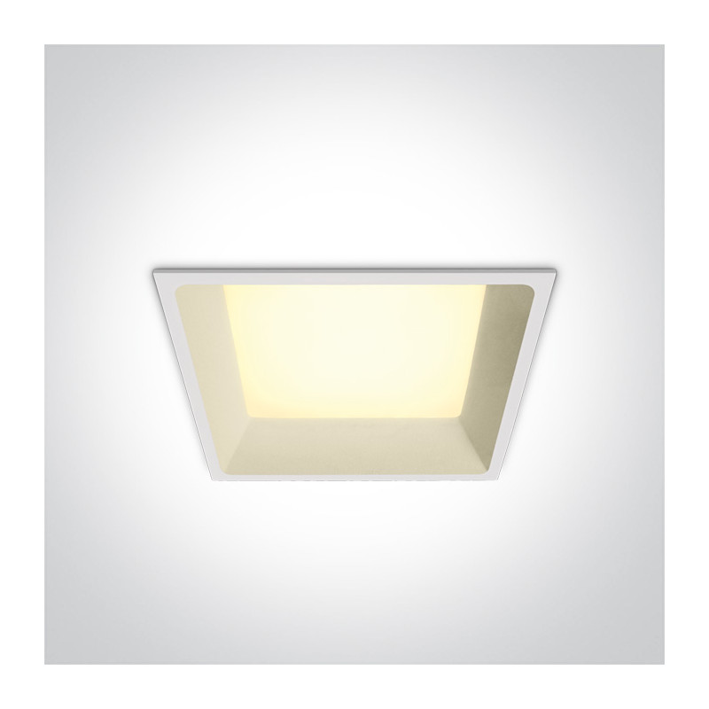 50122D/W/W biała oprawa typu downlight LED 3000K 22W dark light nieściemnialny zasilacz LED 500mA w zestawie