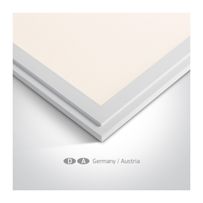 50140AU/W/W biały panel z możliwością montażu wpuszczanego lub natynkowego LED 3000K UGR17 zasilacz