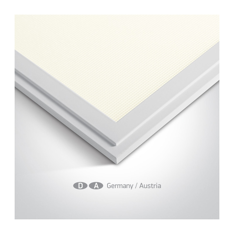 50148AU/W/C biały panel z możliwością montażu wpuszczanego lub natynkowego LED 4000K UGR19 wymagany zasilacz LED 1200mA