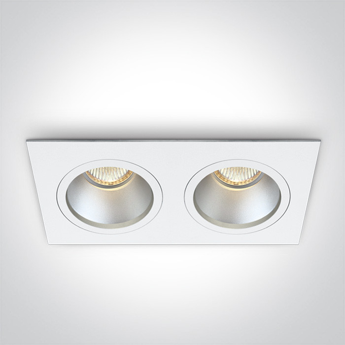 50205D/W biały wpust z oprawką GU5.3 MR16 dark light