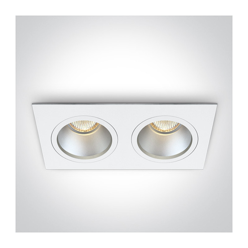 50205D/W biały wpust z oprawką GU5.3 MR16 dark light