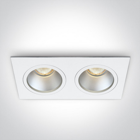 50205D/W biały wpust z oprawką GU5.3 MR16 dark light