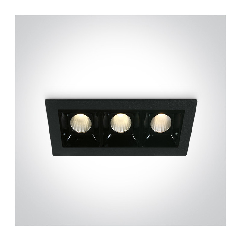 50302B/B/W czarny wpust LED 3000K 3x2W wymagany zasilacz 89008A