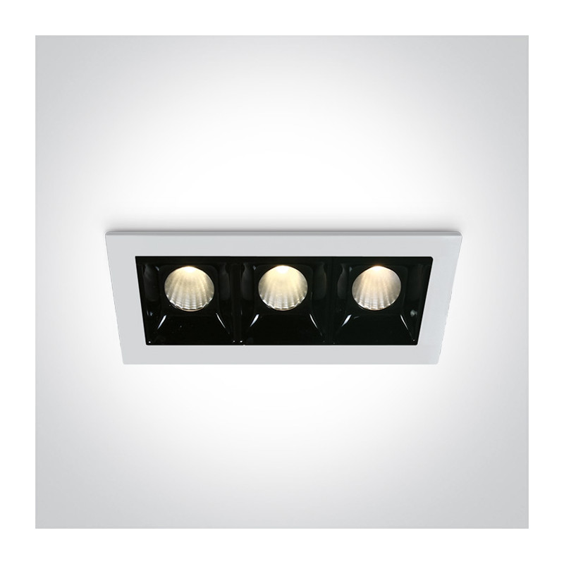 50302B/W/W biały wpust LED 3000K 3x2W wymagany zasilacz 89008A