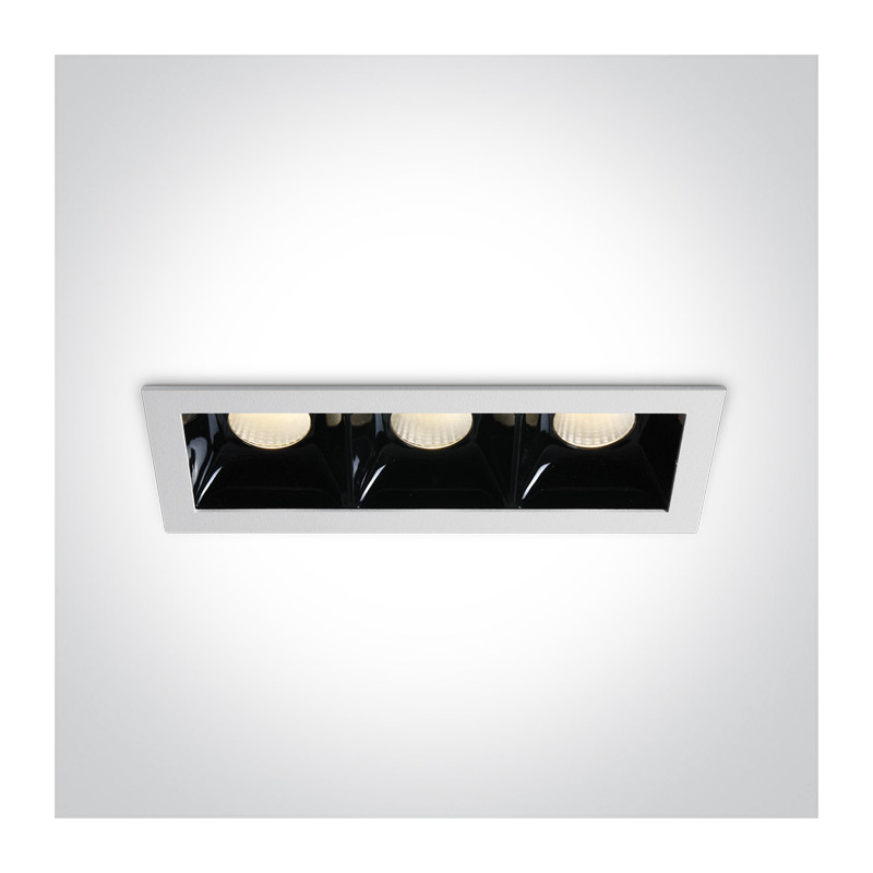 50307B/W/W biały wpust COB LED 3000K 3x6,5W wymagany zasilacz o stałym napięciu 350mA